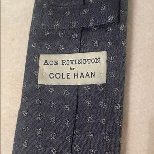 Cole Haan Dark Gray Patterned Tie